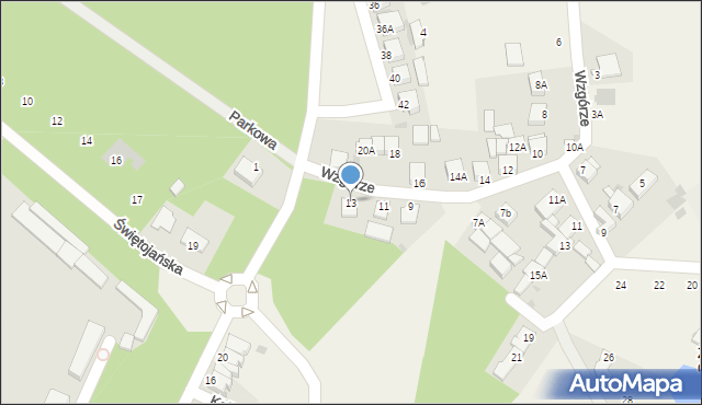 Sierakowo, Wzgórze, 13, mapa Sierakowo