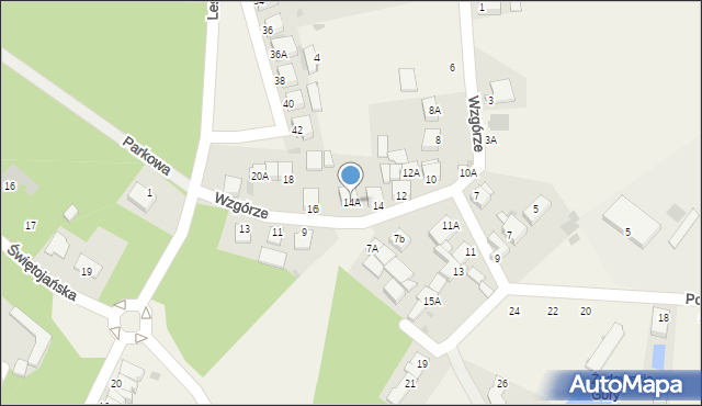 Sierakowo, Wzgórze, 14A, mapa Sierakowo