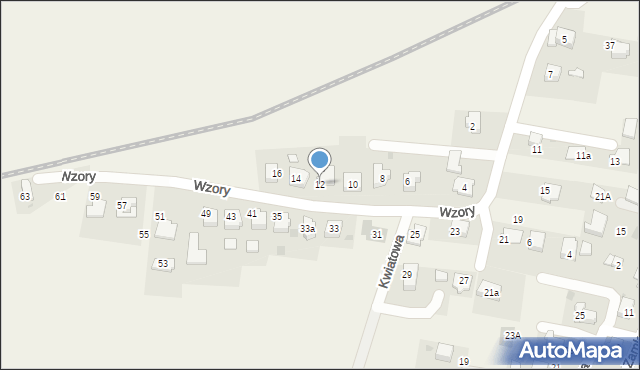 Spytkowice, Wzory, 12, mapa Spytkowice