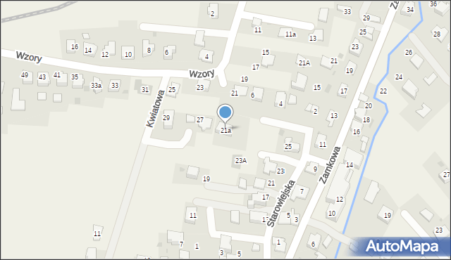 Spytkowice, Wzory, 21a, mapa Spytkowice