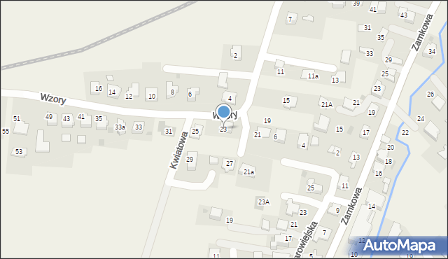 Spytkowice, Wzory, 23, mapa Spytkowice