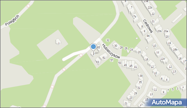 Szczecin, Wzgórze, 2, mapa Szczecina