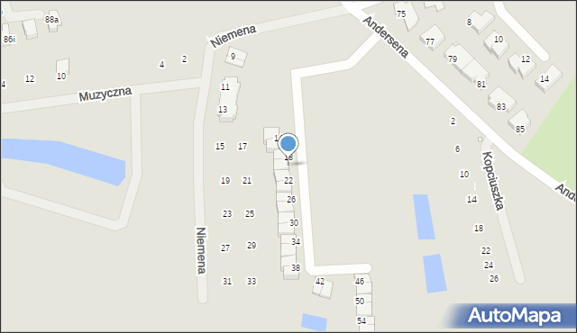 Szczecin, Wzgórze Elfów, 20, mapa Szczecina