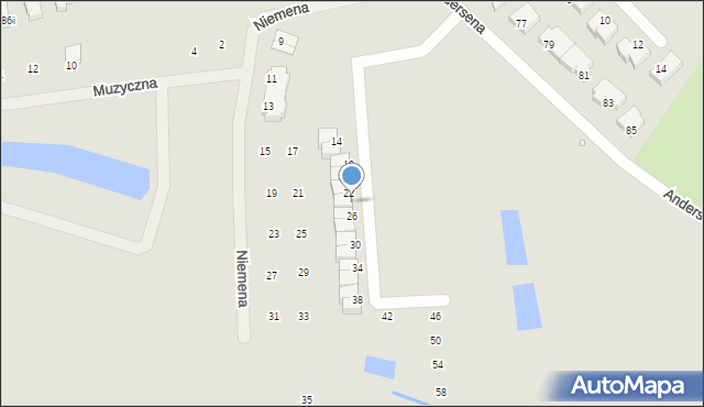 Szczecin, Wzgórze Elfów, 24, mapa Szczecina
