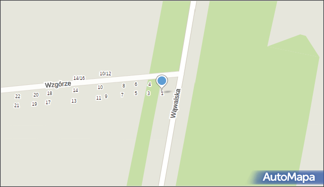 Tomaszów Mazowiecki, Wzgórze, 1, mapa Tomaszów Mazowiecki