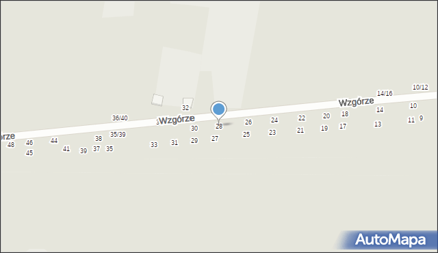 Tomaszów Mazowiecki, Wzgórze, 28, mapa Tomaszów Mazowiecki