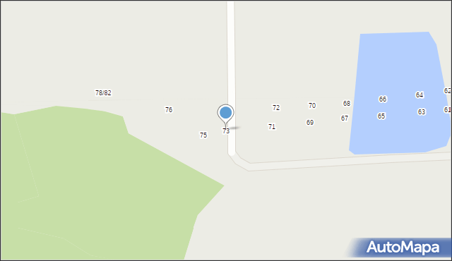 Tomaszów Mazowiecki, Wzgórze, 73, mapa Tomaszów Mazowiecki