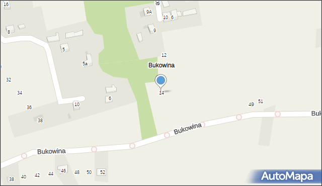 Węgierska Górka, Wzgórze, 14, mapa Węgierska Górka