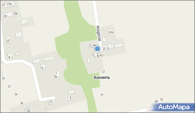 Węgierska Górka, Wzgórze, 9, mapa Węgierska Górka