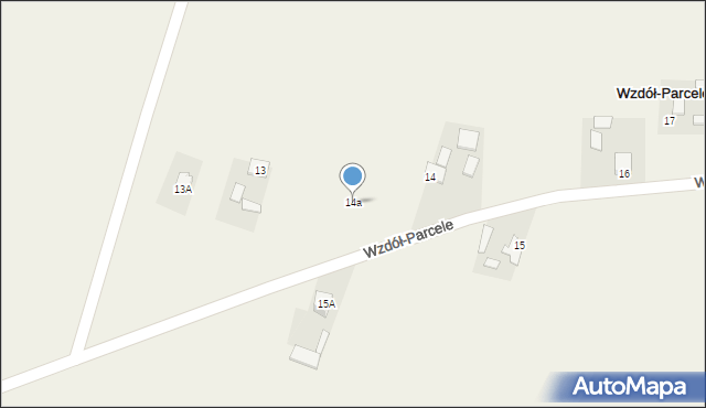 Wzdół-Parcele, Wzdół-Parcele, 14a, mapa Wzdół-Parcele
