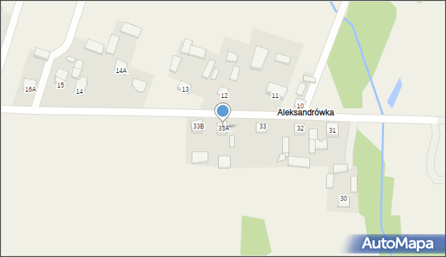 Wzdół-Parcele, Wzdół-Parcele, 33A, mapa Wzdół-Parcele