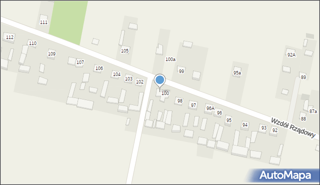 Wzdół Rządowy, Wzdół Rządowy, 101, mapa Wzdół Rządowy