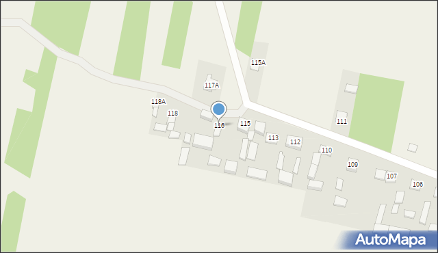 Wzdół Rządowy, Wzdół Rządowy, 116, mapa Wzdół Rządowy