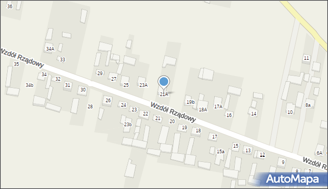 Wzdół Rządowy, Wzdół Rządowy, 21A, mapa Wzdół Rządowy
