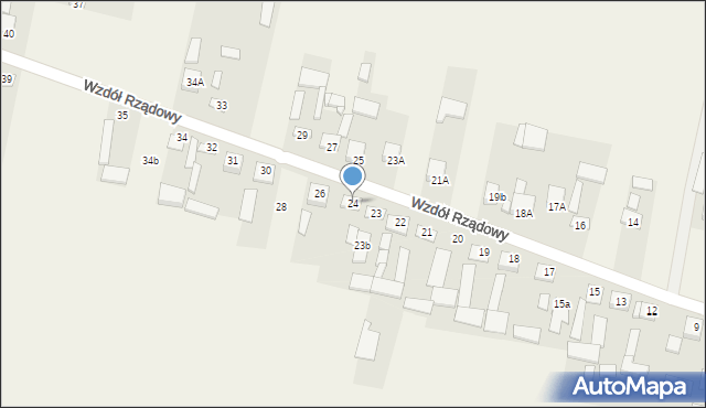 Wzdół Rządowy, Wzdół Rządowy, 24, mapa Wzdół Rządowy