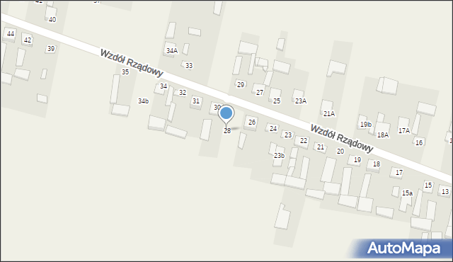 Wzdół Rządowy, Wzdół Rządowy, 28, mapa Wzdół Rządowy