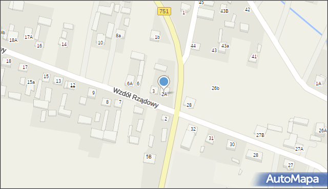 Wzdół Rządowy, Wzdół Rządowy, 2A, mapa Wzdół Rządowy