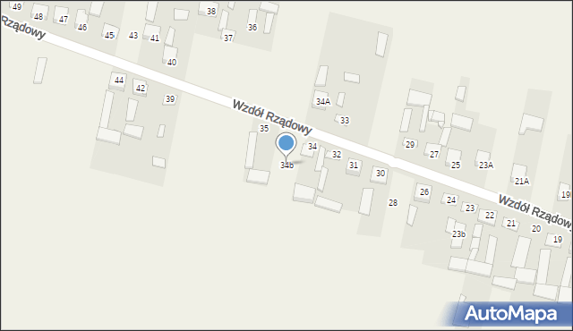 Wzdół Rządowy, Wzdół Rządowy, 34b, mapa Wzdół Rządowy