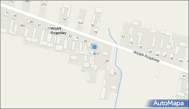Wzdół Rządowy, Wzdół Rządowy, 56, mapa Wzdół Rządowy