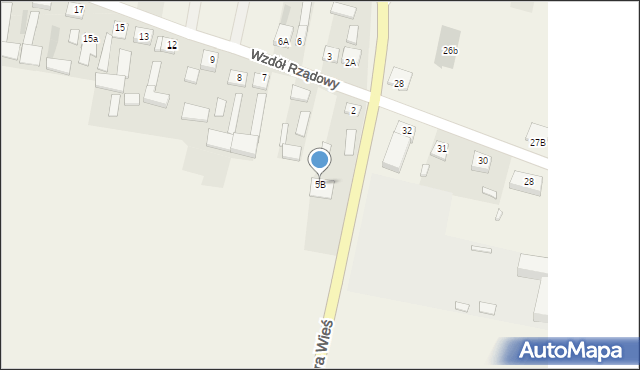 Wzdół Rządowy, Wzdół Rządowy, 5B, mapa Wzdół Rządowy