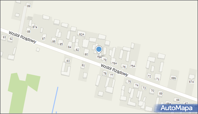 Wzdół Rządowy, Wzdół Rządowy, 79A, mapa Wzdół Rządowy