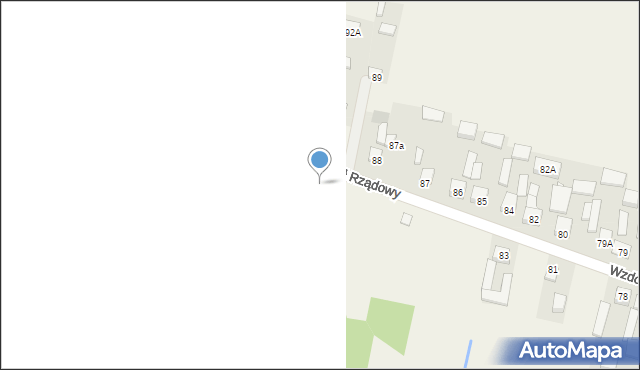 Wzdół Rządowy, Wzdół Rządowy, 92, mapa Wzdół Rządowy