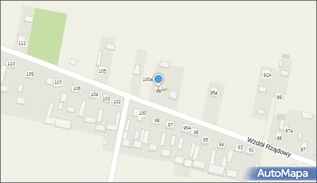 Wzdół Rządowy, Wzdół Rządowy, 99, mapa Wzdół Rządowy