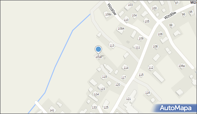 Wzdów, Wzdów, 101a, mapa Wzdów