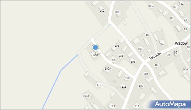 Wzdów, Wzdów, 109b, mapa Wzdów