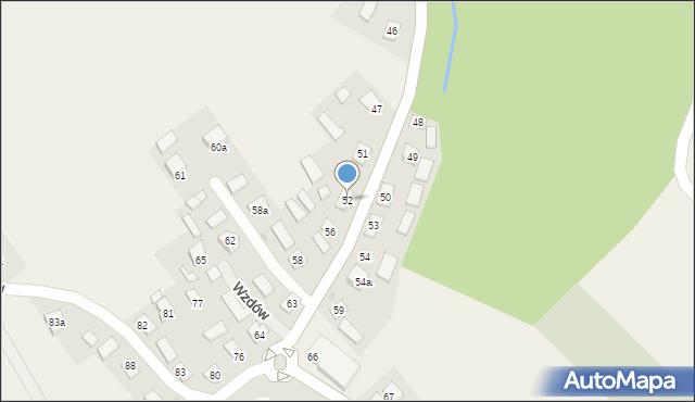 Wzdów, Wzdów, 52, mapa Wzdów