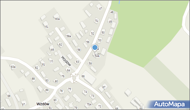 Wzdów, Wzdów, 55, mapa Wzdów