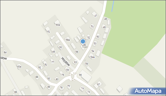 Wzdów, Wzdów, 57, mapa Wzdów