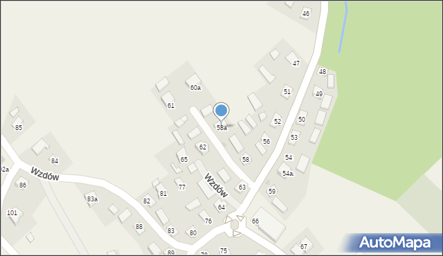 Wzdów, Wzdów, 58a, mapa Wzdów