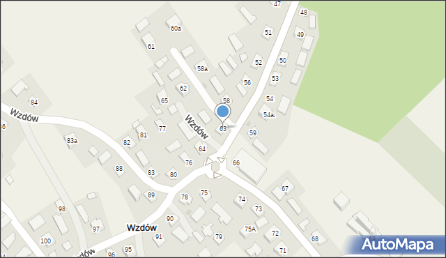 Wzdów, Wzdów, 63, mapa Wzdów