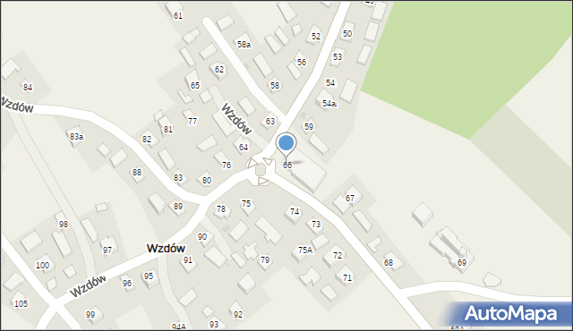 Wzdów, Wzdów, 66, mapa Wzdów