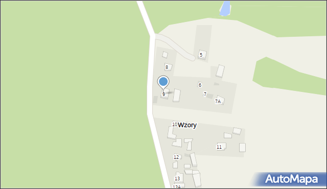 Wzory, Wzory, 9, mapa Wzory