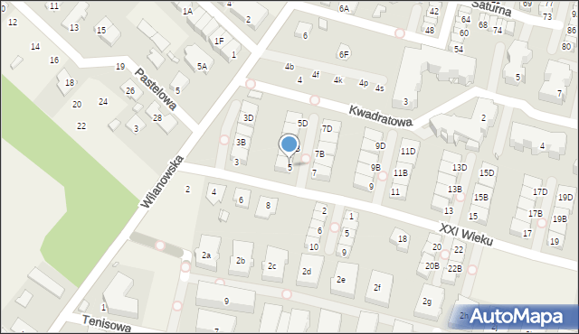 Józefosław, XXI Wieku, 5, mapa Józefosław