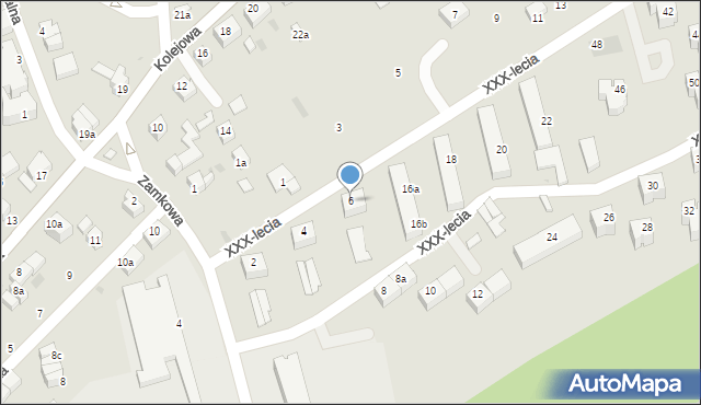 Kamieniec Ząbkowicki, XXX-lecia, 6, mapa Kamieniec Ząbkowicki