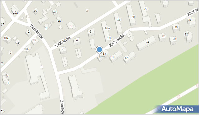 Kamieniec Ząbkowicki, XXX-lecia, 8, mapa Kamieniec Ząbkowicki