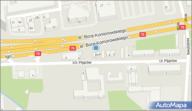 Kraków, XX Pijarów, 10, mapa Krakowa