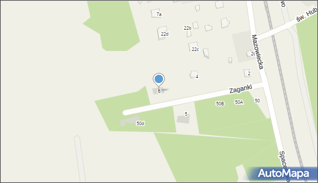 Adelin, Zaganki, 6, mapa Adelin