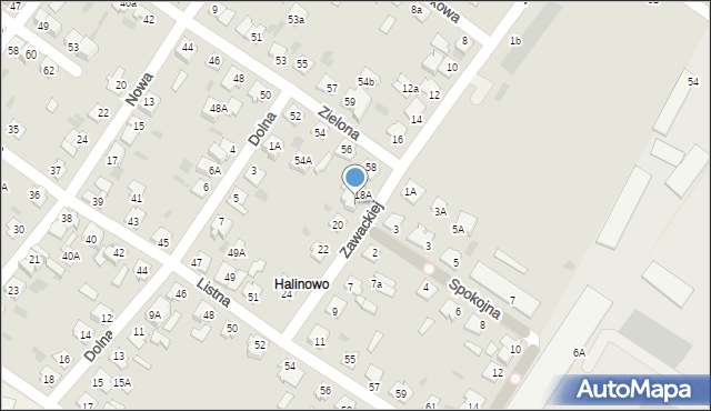 Aleksandrów Kujawski, Zawackiej-Zo Elżbiety, gen., 18B, mapa Aleksandrów Kujawski