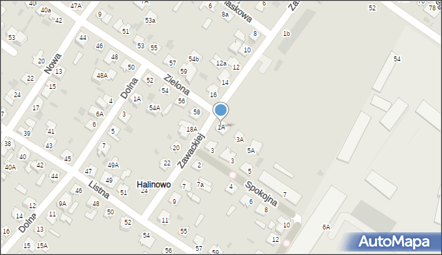 Aleksandrów Kujawski, Zawackiej-Zo Elżbiety, gen., 1A, mapa Aleksandrów Kujawski