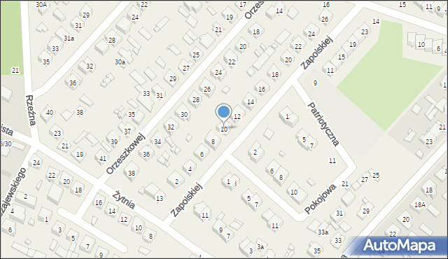 Andrespol, Zapolskiej Gabrieli, 10, mapa Andrespol