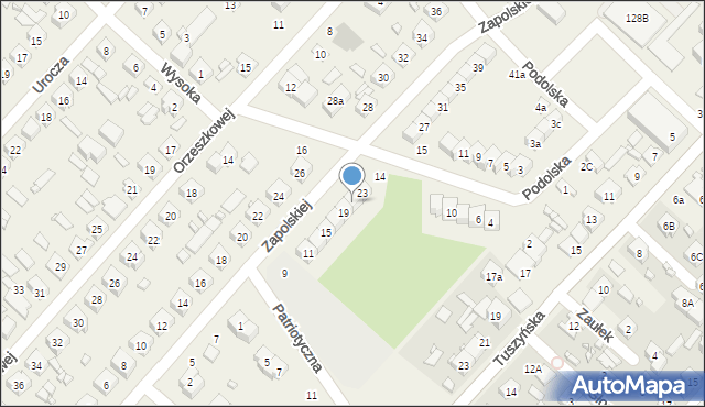 Andrespol, Zapolskiej Gabrieli, 21, mapa Andrespol