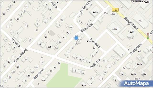 Andrespol, Zapolskiej Gabrieli, 35, mapa Andrespol