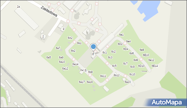 Babice, Zakładowa, 6a, mapa Babice