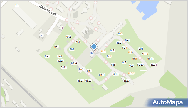 Babice, Zakładowa, 6b6, mapa Babice