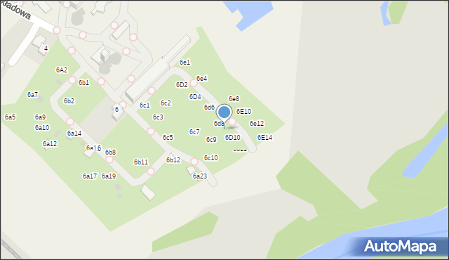 Babice, Zakładowa, 6D9, mapa Babice