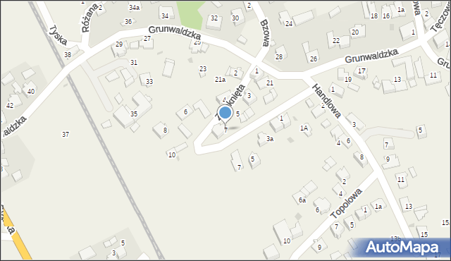 Babice, Zamknięta, 7, mapa Babice